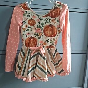 Girls like new 3t long sleeve cheeky plum leotard